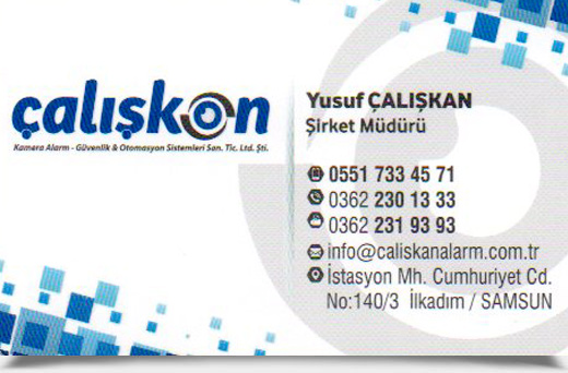 ÇALIŞKAN, ALARM GÜVENLİK VE OTOMASYON SİSTEMLERİ