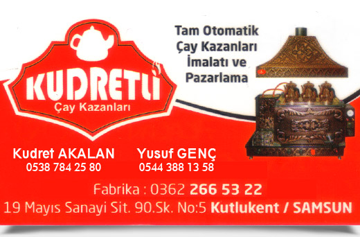 KUDRETLİ ÇAY KAZANLARI