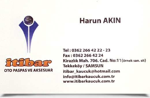 İTİBAR KAUÇUK SAN. TİC. LTD. ŞTİ., OTO PASPAS VE AKSESUARLARI, AYAKKABI TABANI İMALATI