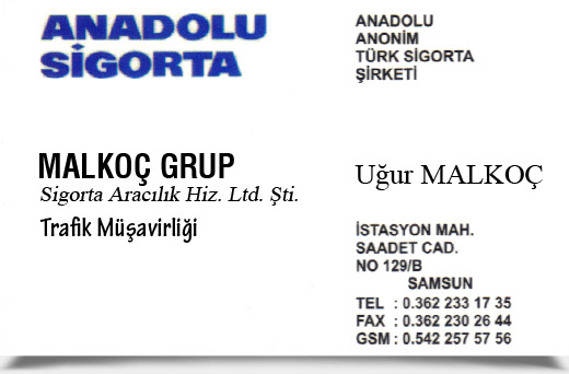 MALKOÇ GRUP SİGORTA ARACILIK HİZ. LTD. ŞTİ.