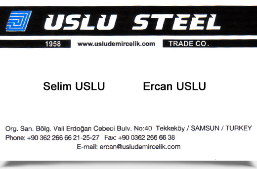 USLU DEMİR ÇELİK, PAZ. SAN. TİC. LTD. ŞTİ.