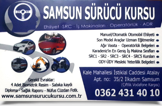 SAMSUN SÜRÜCÜ KURSU