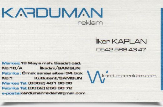 KARDUMAN REKLAM TABELA SİSTEMLERİ