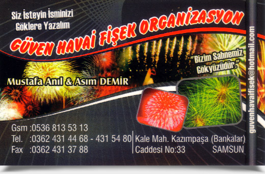 GÜVEN HAVAİ FİŞEK ORGANİZASYON