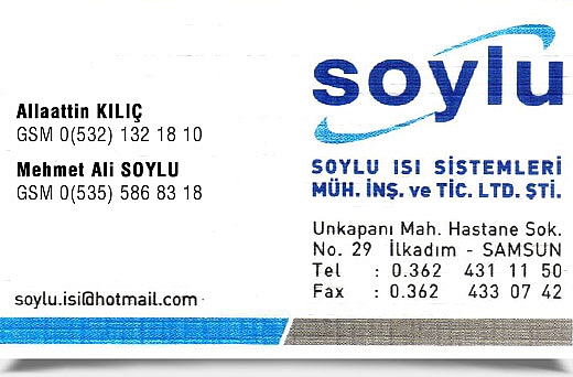 SOYLU ISI SİSTEMLERİ, MÜH. İNŞ. VE TİC. LTD. ŞTİ.