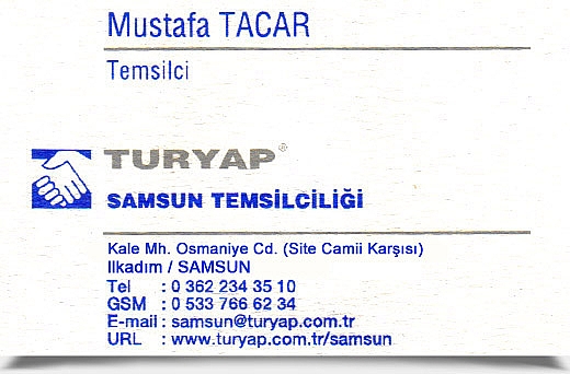 TURYAP SAMSUN TEMSİLCİLİĞİ