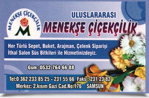 MENEKŞE ÇİÇEKÇİLİK