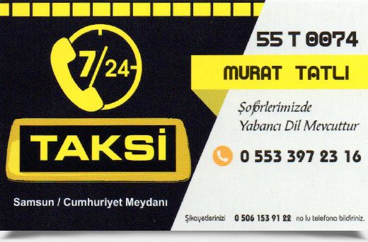 SAMSUN MEYDAN TAKSİ, 7/24 TAKSİ