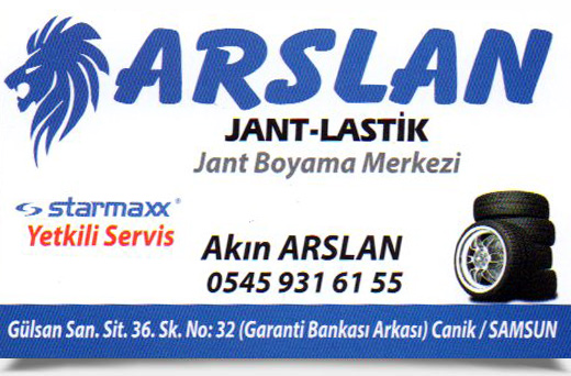 ARSLAN JANT LASTİK, JANT BOYAMA MERKEZİ