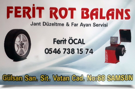 FERİT ROT BALANS, JANT DÜZELTMEVE FAR AYARI SERVİSİ