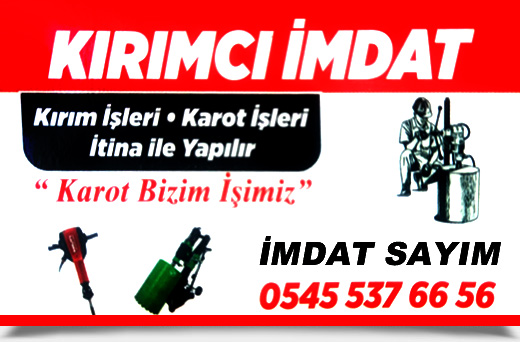 İmdat Sayım Kırım işleri, Karot işleri bizim işimiz, Samsun Kırım ve Karot işleri için bize ulaşın 0545 537 66 56
