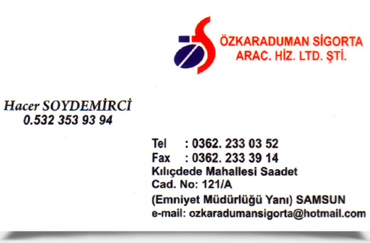 ÖZKARADUMAN SİGORTA ARAC. HİZ. LTD. ŞTİ.