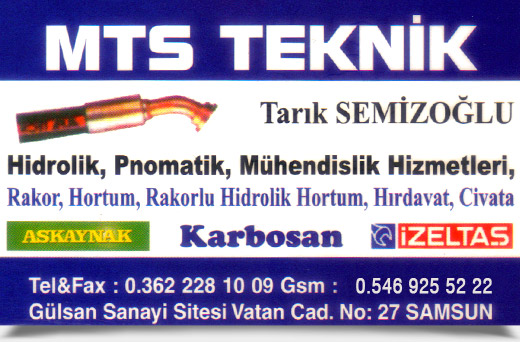 MTS TEKNİK, HİDROLİK PNOMATİK MÜHENDİSLİK HİZMETLERİ