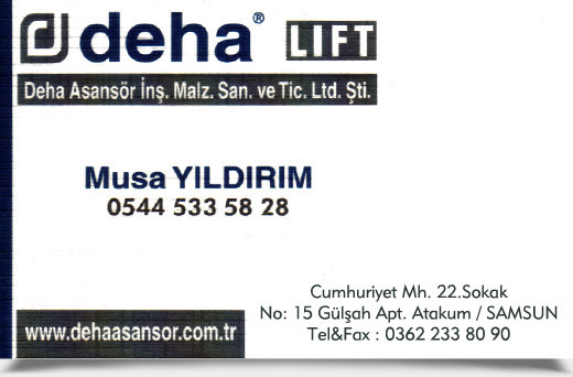 DEHA Asansör İnşaat Malzemeleri San. ve Tic. Ltd. Şti.